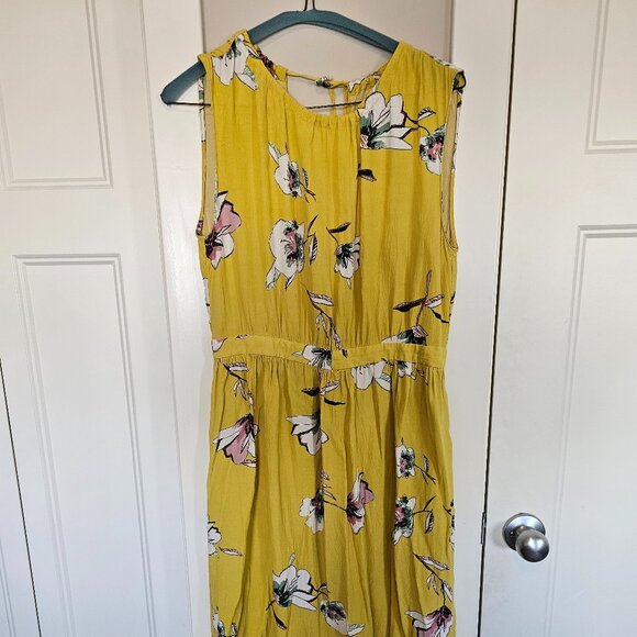 Zara Yellow Floral Summer Dress - Picture 1 of 4
